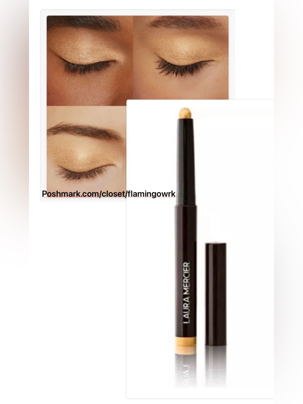 NEW [laura mercier] Caviar Stick Cream Eyeshadow in Golden 0.06 oz / 1.64 g